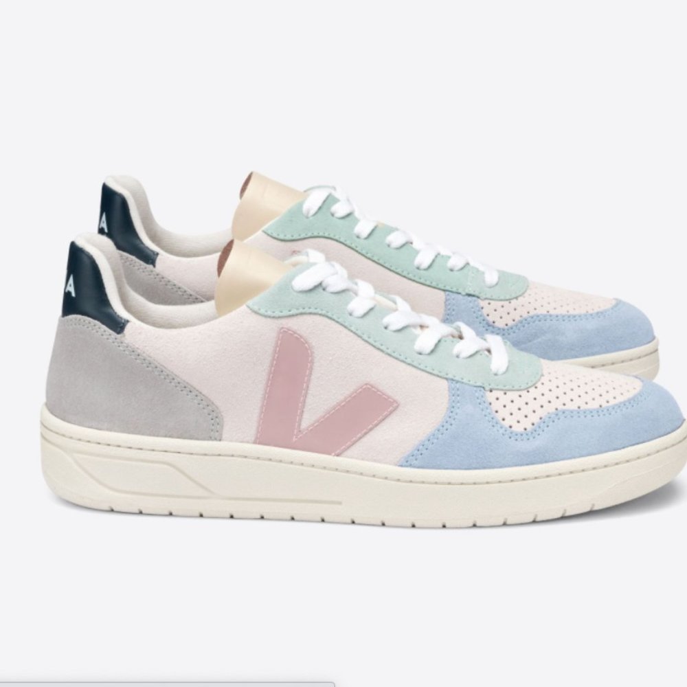 Veja V-10 Suede Pastel Womens Sneaker Size 10